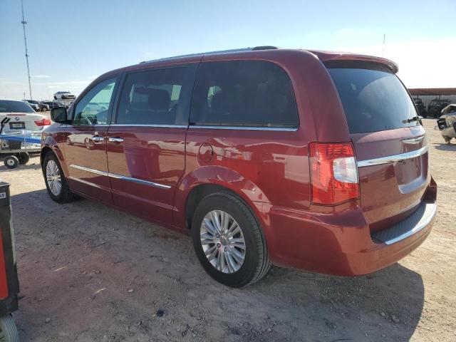 2C4RC1GG5DR778202 - 2013 CHRYSLER TOWN & COU LIMITED RED photo 2