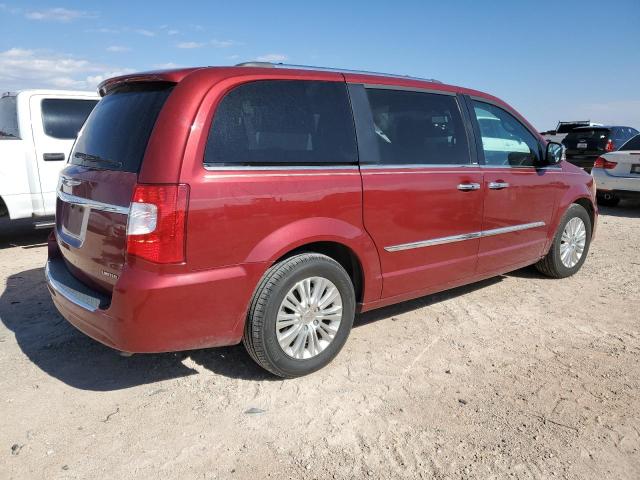 2C4RC1GG5DR778202 - 2013 CHRYSLER TOWN & COU LIMITED RED photo 3