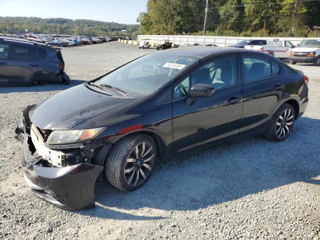 19XFB2F92EE048670 - 2014 HONDA CIVIC EXL შავი ფოტო 1