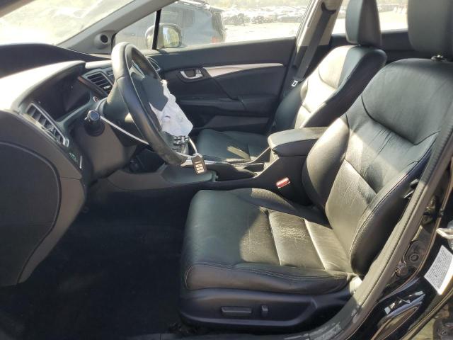 19XFB2F92EE048670 - 2014 HONDA CIVIC EXL შავი ფოტო 7