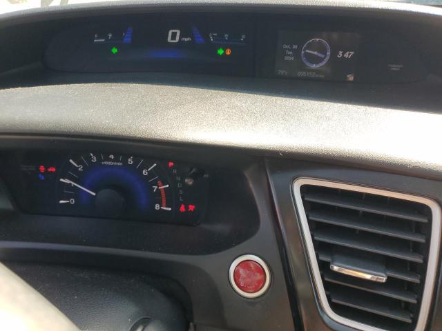 19XFB2F92EE048670 - 2014 HONDA CIVIC EXL შავი ფოტო 9