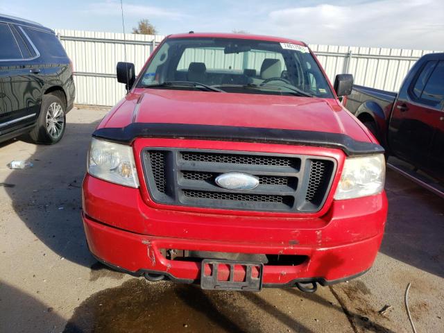 1FTRF04W57KC22469 - 2007 FORD F150 RED photo 5