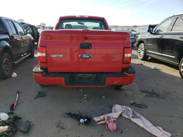 1FTRF04W57KC22469 - 2007 FORD F150 RED photo 6