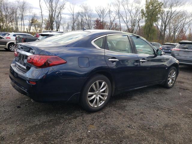 JN1BY1AR8JM220181 - 2018 INFINITI Q70 3.7 LUXE BLUE photo 3