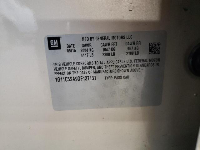 1G11C5SA9GF137131 - 2016 CHEVROLET MALIBU LIM LT 米色 照片 12