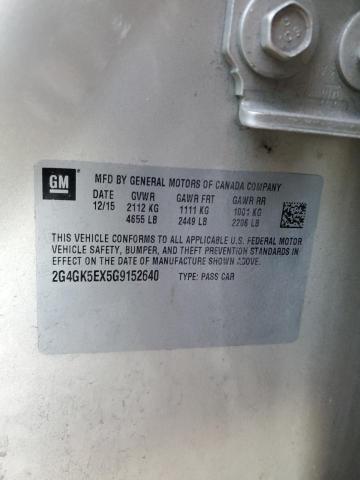 2G4GK5EX5G9152640 - 2016 BUICK REGAL 棕色 照片 12