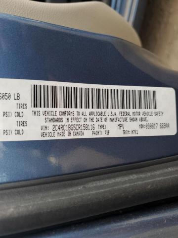 2C4RC1BG5CR158116 - 2012 CHRYSLER TOWN & COU TOURING 蓝色 照片 13