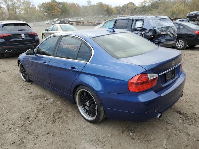 WBAVB735X7KY60497 - 2007 BMW 335 I BLUE photo 2