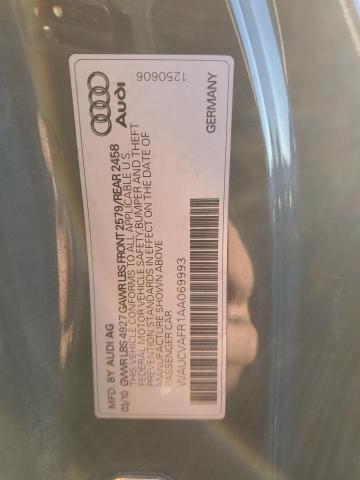 WAUCVAFR1AA069993 - 2010 AUDI S5 PREMIUM PLUS 黑色 照片 12