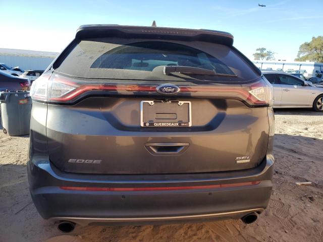 2FMPK3J95GBC42956 - 2016 FORD EDGE SEL GRAY photo 6