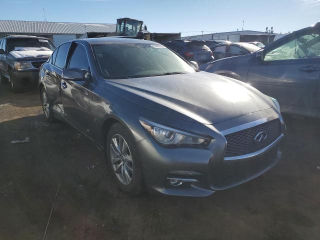 JN1BV7AR3FM415463 - 2015 INFINITI Q50 BASE GRAY photo 4