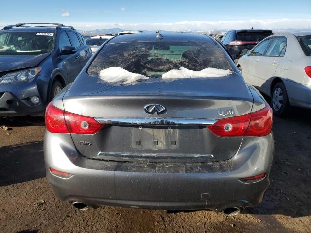 JN1BV7AR3FM415463 - 2015 INFINITI Q50 BASE GRAY photo 6