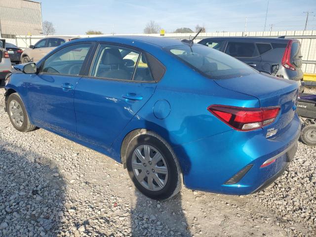 3KPA24AD9NE436738 - 2022 KIA RIO LX BLUE photo 2