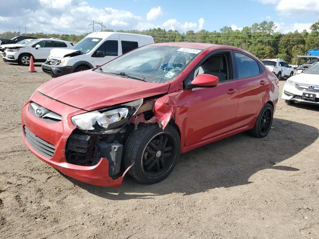 KMHCT4AEXDU464316 - 2013 HYUNDAI ACCENT GLS RED photo 1