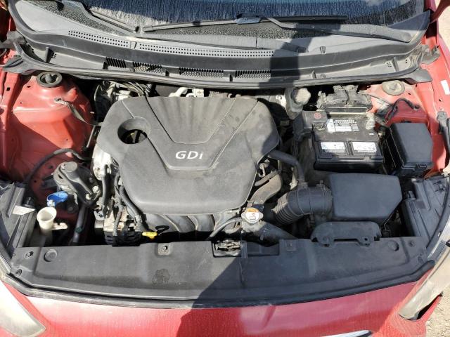 KMHCT4AEXDU464316 - 2013 HYUNDAI ACCENT GLS RED photo 11