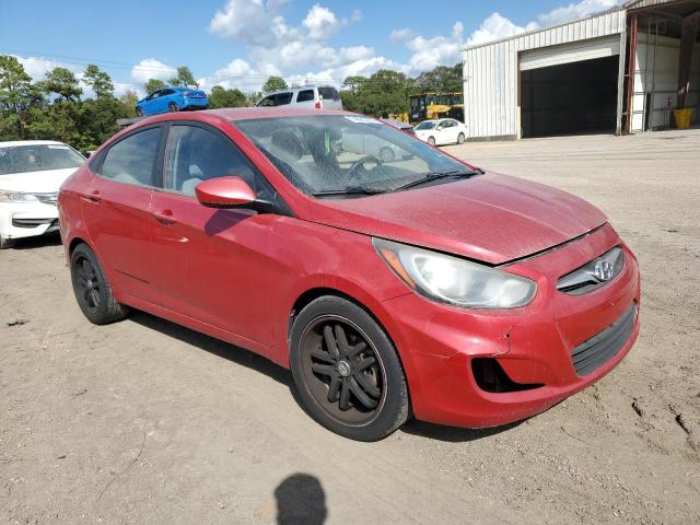 KMHCT4AEXDU464316 - 2013 HYUNDAI ACCENT GLS RED photo 4