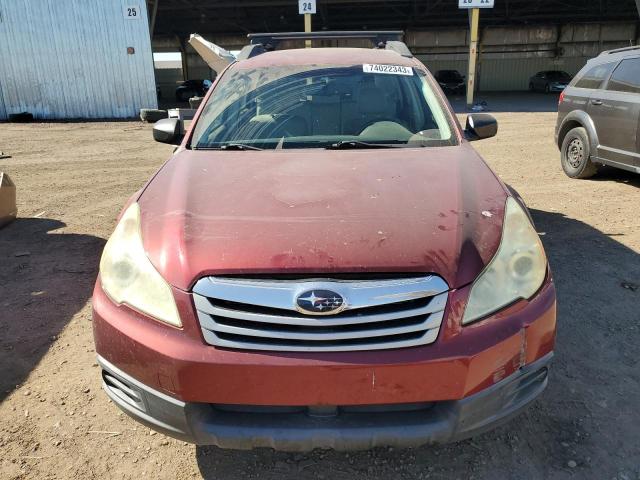 4S4BRCAC2B3360540 - 2011 SUBARU OUTBACK 2.5I MAROON photo 5