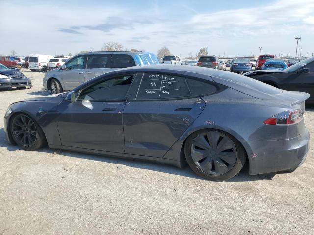 5YJSA1E62MF450815 - 2021 TESLA MODEL S GRAY photo 2