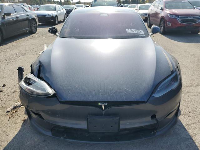 5YJSA1E62MF450815 - 2021 TESLA MODEL S ნაცრისფერი ფოტო 5
