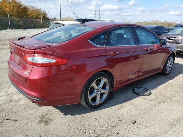 1FA6P0HD7E5398658 - 2014 FORD FUSION SE BURGUNDY photo 3