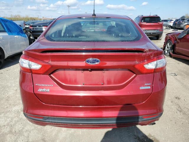 1FA6P0HD7E5398658 - 2014 FORD FUSION SE BURGUNDY photo 6