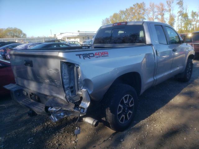 5TFUY5F19EX385371 - 2014 TOYOTA TUNDRA DOUBLE CAB SR/SR5 SILVER photo 3