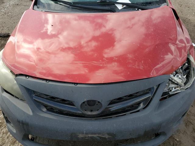 5YFBU4EE2CP012198 - 2012 TOYOTA COROLLA BASE RED photo 11