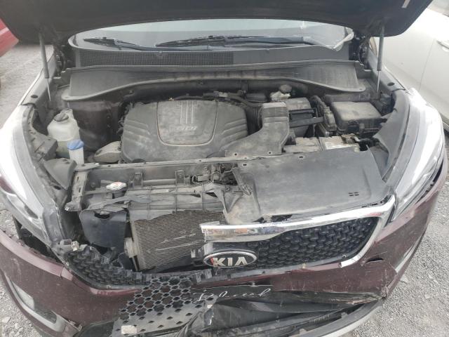 5XYPHDA53GG181608 - 2016 KIA SORENTO EX MAROON photo 12