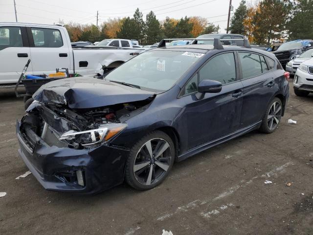 4S3GTAJ64K1711406 - 2019 SUBARU IMPREZA SPORT BLUE photo 1