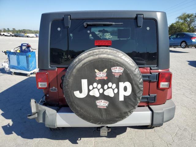 1J4FA541X8L536949 - 2008 JEEP WRANGLER SAHARA MAROON photo 6