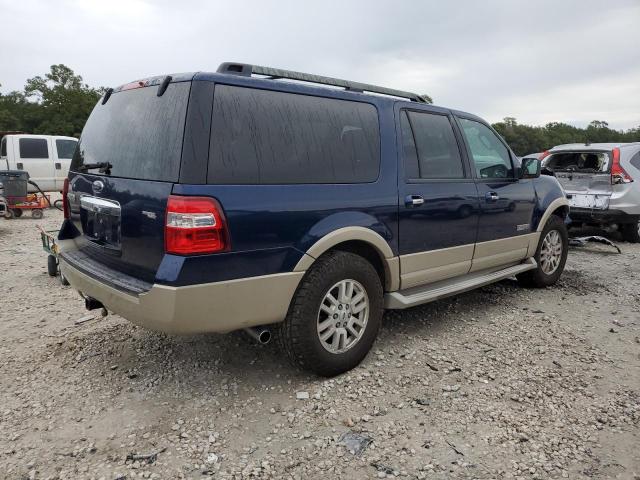 1FMFK18587LA30197 - 2007 FORD EXPEDITION EL EDDIE BAUER BLUE photo 3