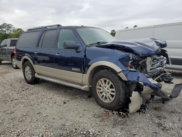 1FMFK18587LA30197 - 2007 FORD EXPEDITION EL EDDIE BAUER BLUE photo 4