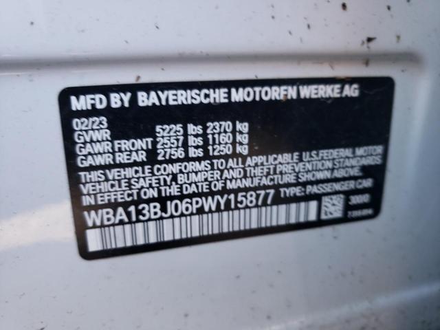 WBA13BJ06PWY15877 - 2023 BMW 530 XI WHITE photo 12