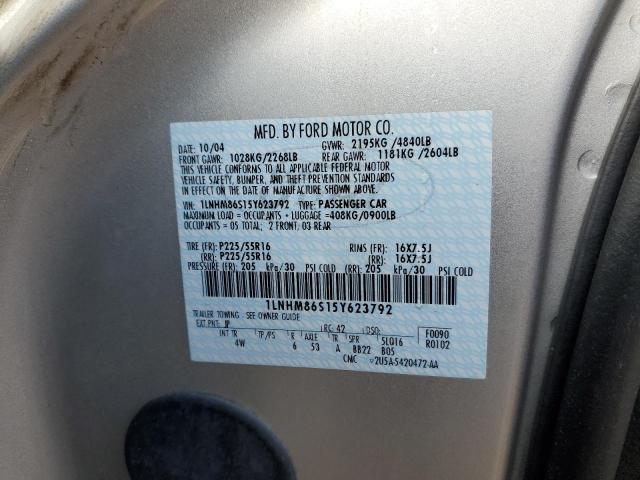 1LNHM86S15Y623792 - 2005 LINCOLN LS Boz foto 12