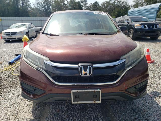 5J6RM4H32FL122958 - 2015 HONDA CR-V LX BURGUNDY photo 5