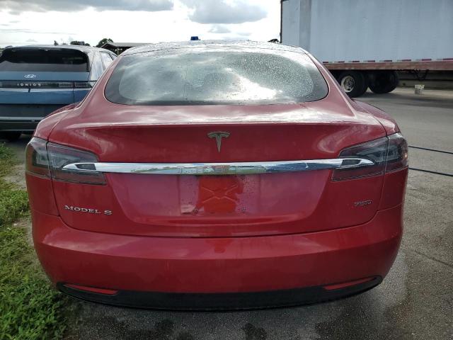 5YJSA1E29JF273186 - 2018 TESLA MODEL S RED photo 6