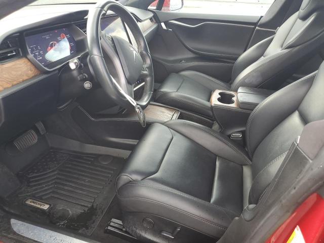 5YJSA1E29JF273186 - 2018 TESLA MODEL S RED photo 7