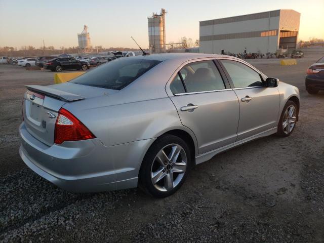 3FAHP0DC5BR206281 - 2011 FORD FUSION SPORT SILVER photo 3