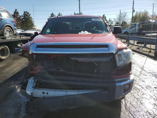 5TFUM5F14EX052507 - 2014 TOYOTA TUNDRA DOUBLE CAB SR/SR5 RED photo 5