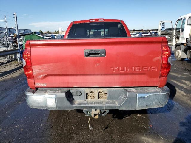 5TFUM5F14EX052507 - 2014 TOYOTA TUNDRA DOUBLE CAB SR/SR5 RED photo 6