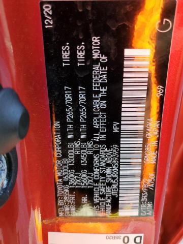 JTEMU5JRXM5893959 - 2021 TOYOTA 4RUNNER SR5/SR5 PREMIUM 红色 照片 13