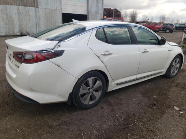 KNAGN4AD4E5062971 - 2014 KIA OPTIMA HYBRID WHITE photo 3