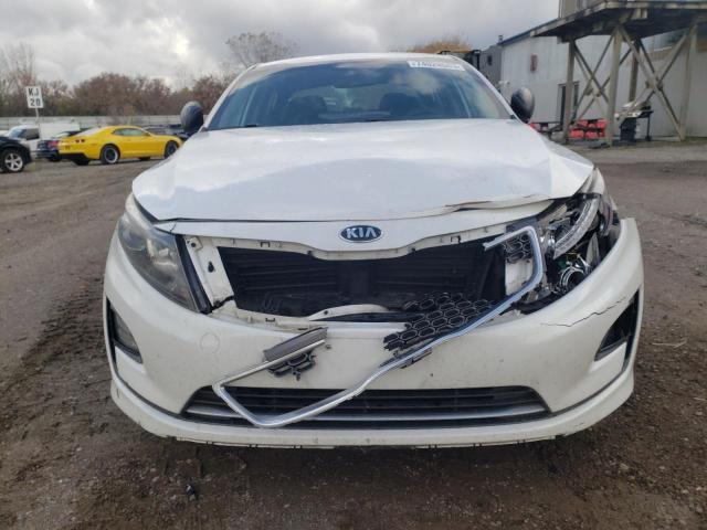 KNAGN4AD4E5062971 - 2014 KIA OPTIMA HYBRID WHITE photo 5