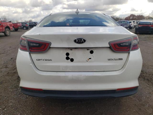 KNAGN4AD4E5062971 - 2014 KIA OPTIMA HYBRID WHITE photo 6