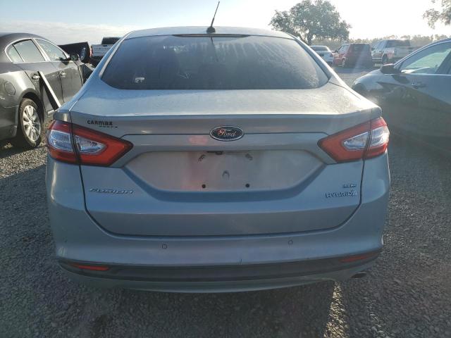 3FA6P0LU4ER217472 - 2014 FORD FUSION SE HYBRID BLUE photo 6