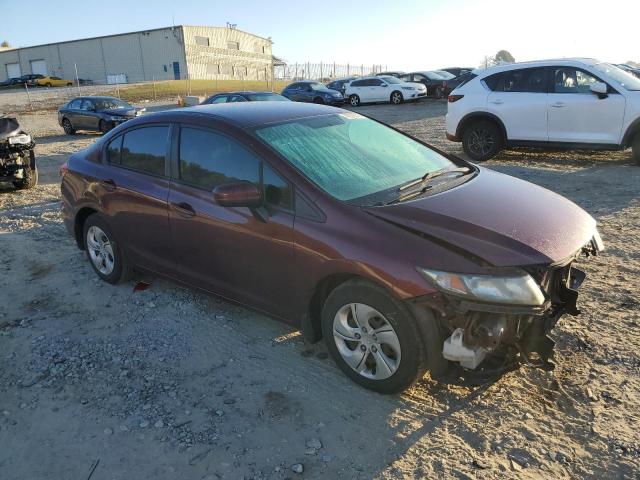 19XFB2F56EE082074 - 2014 HONDA CIVIC LX BURGUNDY photo 4