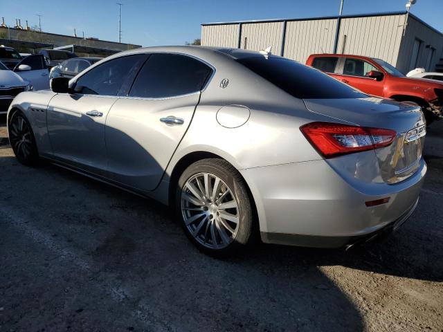 ZAM57XSA1E1088733 - 2014 MASERATI GHIBLI SILVER photo 2