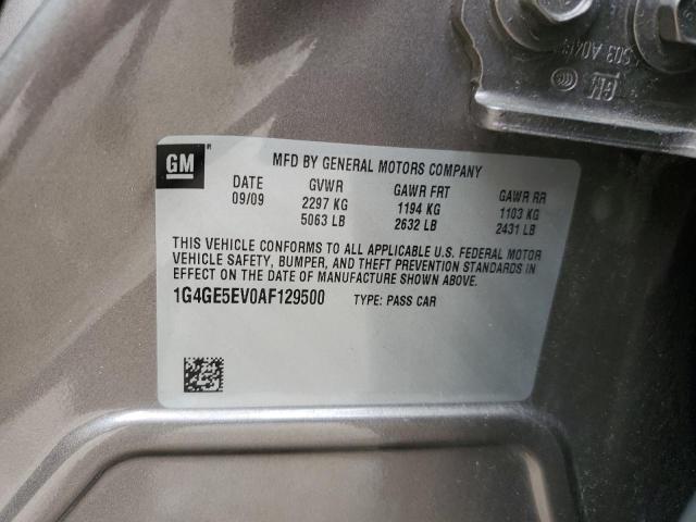 1G4GE5EV0AF129500 - 2010 BUICK LACROSSE CXS Qəhvəyi foto 12