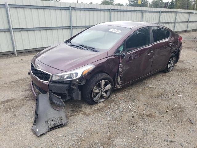 3KPFL4A72JE173516 - 2018 KIA FORTE LX MAROON photo 1