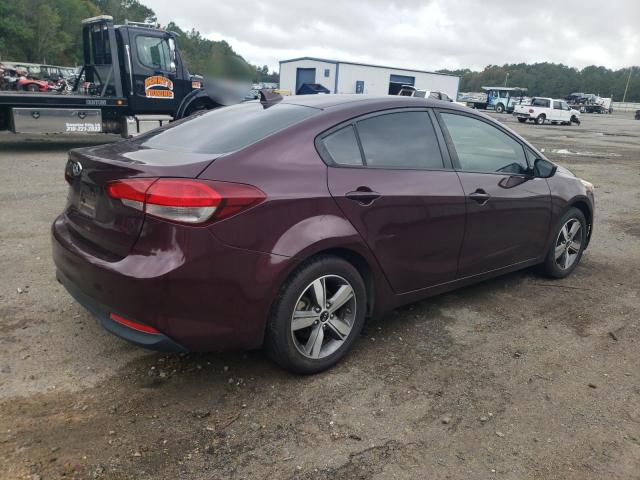 3KPFL4A72JE173516 - 2018 KIA FORTE LX MAROON photo 3